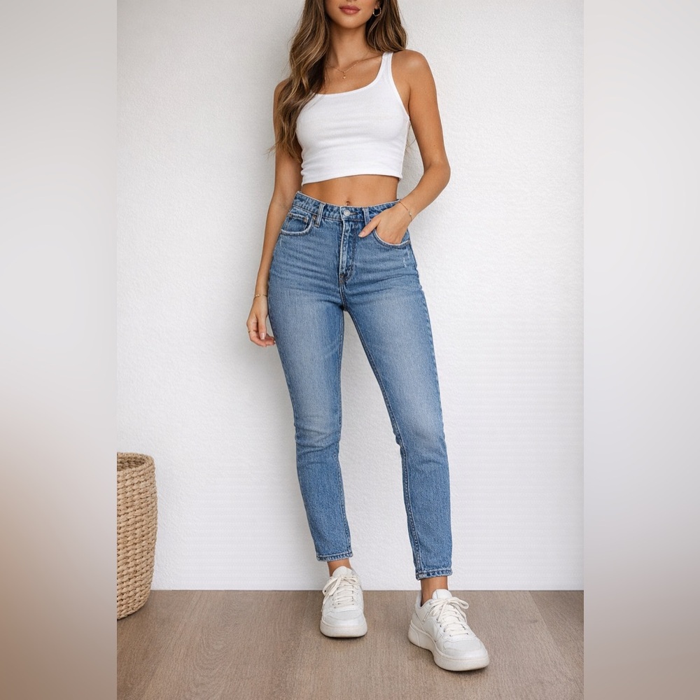 ✨ Abercrombie & Fitch The Skinny High Rise Curve Love Jeans – Size 25/0